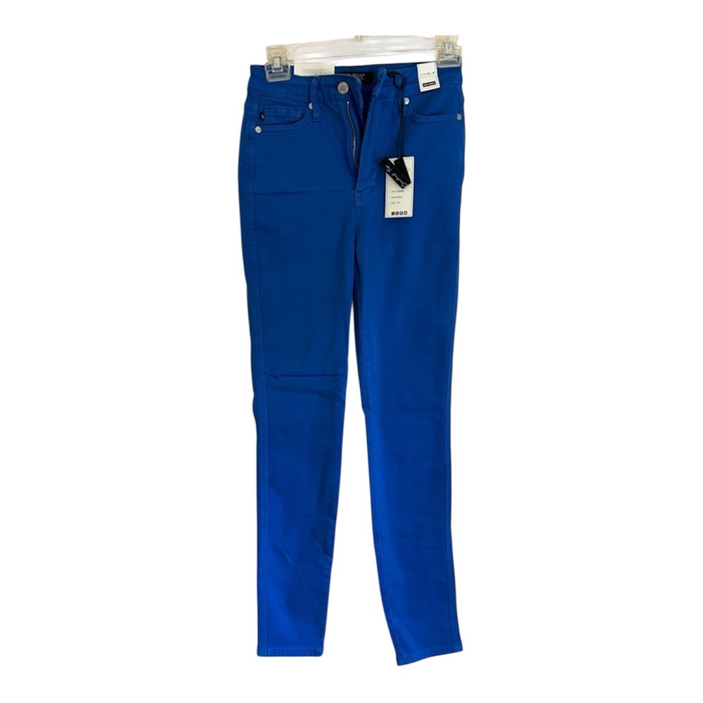 NWT Judy Blue Women’s Tummy Control Cobalt Blue Stretchy Skinny Jeans SZ 1/25 - Picture 1 of 15